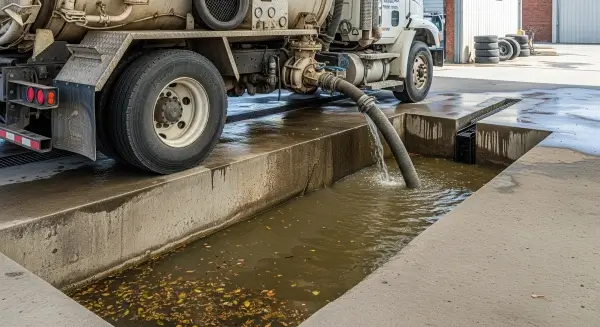 Как происходит откачка илососом и обслуживание резервуаров на СТО и автомойках