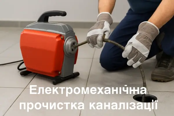 Электромеханическая прочистка канализации